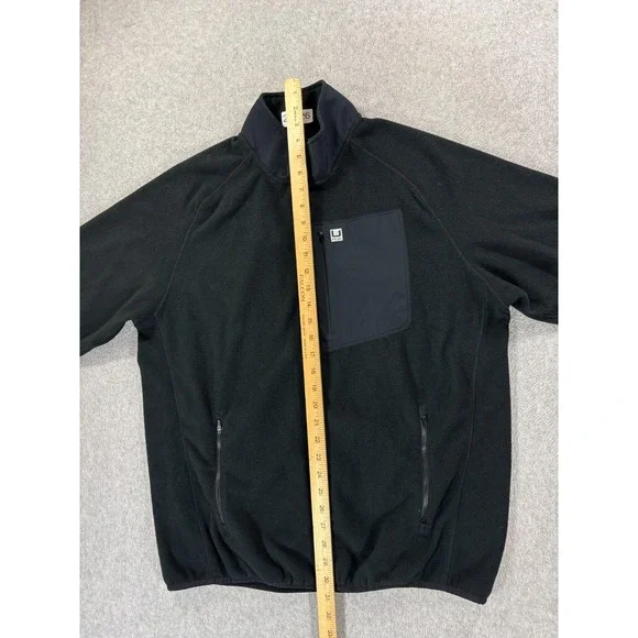 HUK Coastline Fleece Full Zip Jacket (Men's Large) Black - Picture 10 of 12